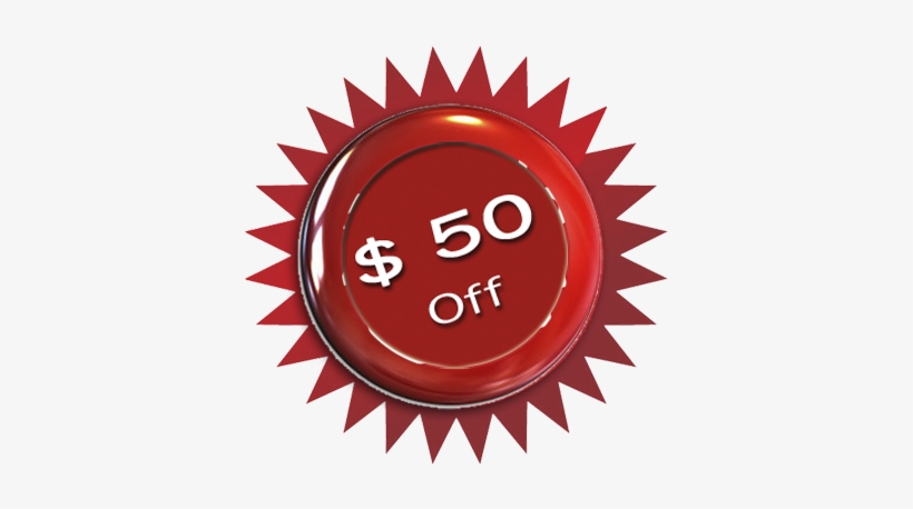 50 Dollars Off Air Conditioning Repairs - Sticker De Precio Png, transparent png #2925163