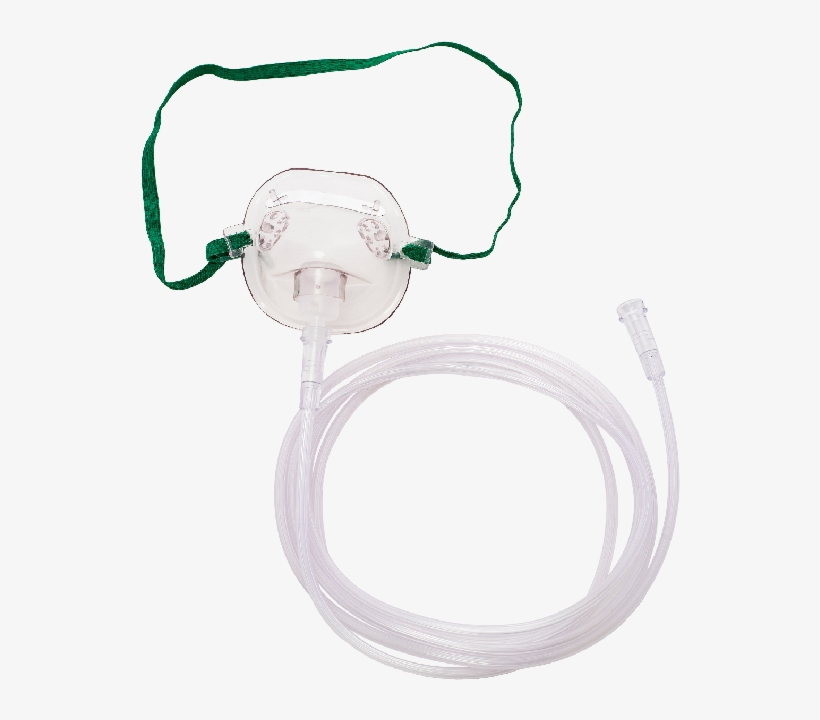 Paediatric Oxygen Mask With 210cm Tubing - Hose, transparent png #2925250