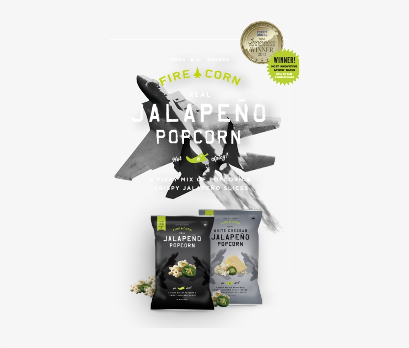 Get Some Fire Corn Popcorn, Real Jalapeno 4 Oz Free Transparent