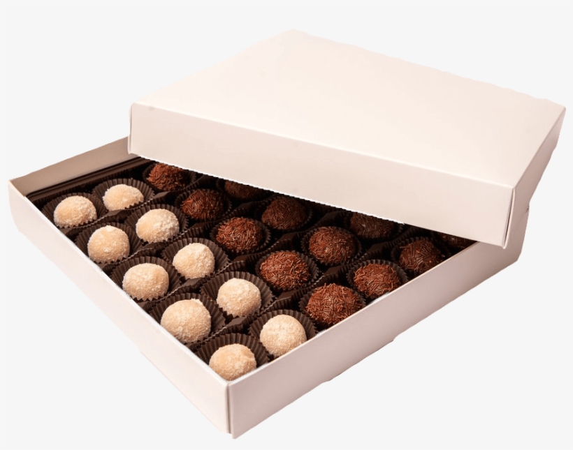 30 Bigadeiros Box - Brigadeiro Vegano Com Extrato De Soja, transparent png #2925508