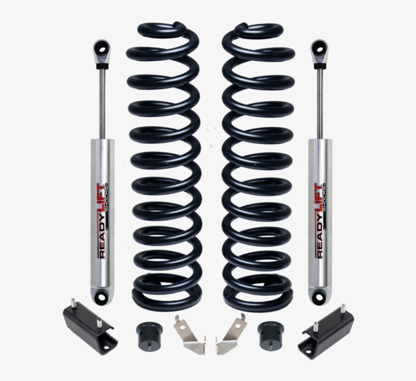 Lift Front Coil Spring Kit Includes Front Shocks 46- - Readylift 46-2440 2.5 In. Front Leveling Kit Coil Springs, transparent png #2925839