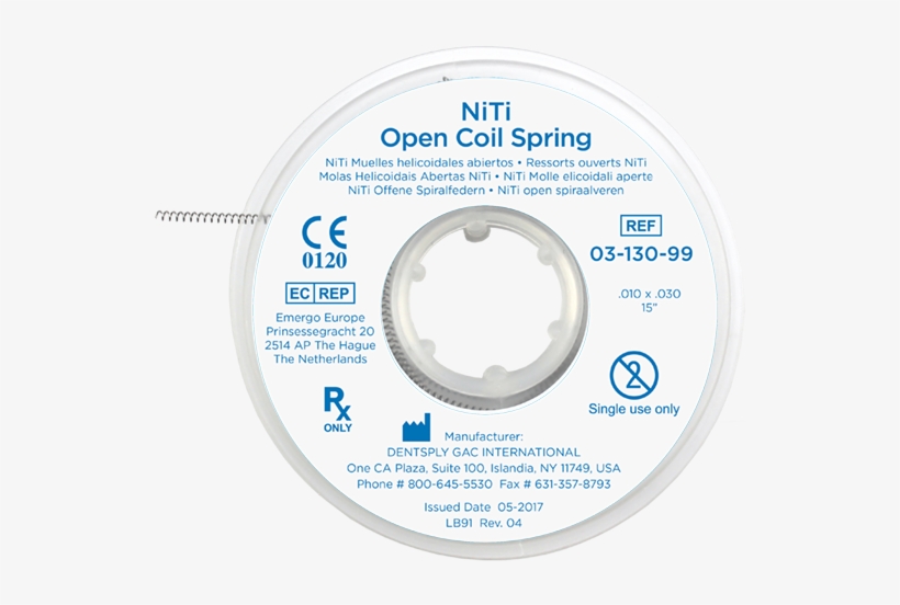 Image For Gac Niti Open Coil Spring - Spring, transparent png #2926035