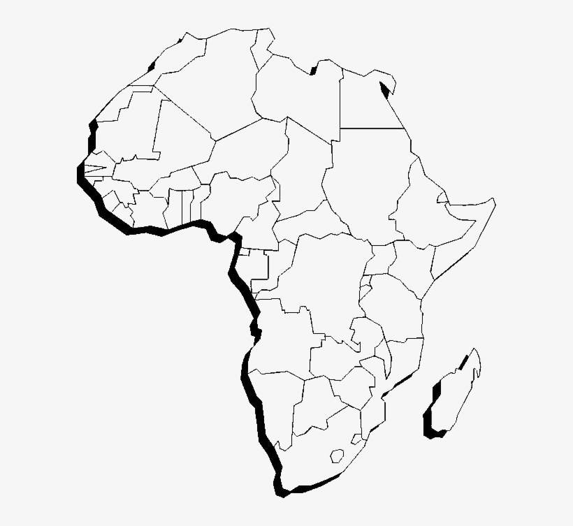 Africa Continent Map Drawing, transparent png #2926462