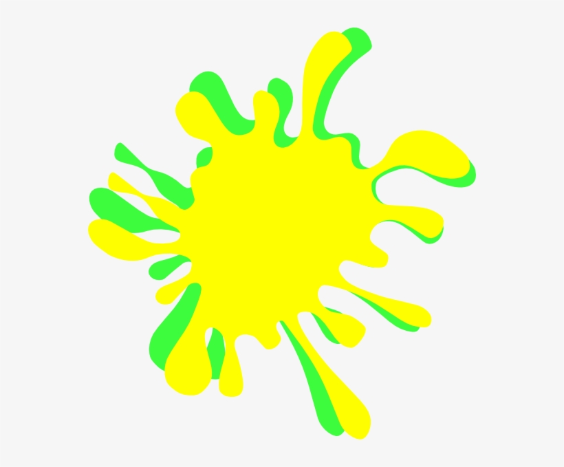 Yellow Paint Splatter Clip Art N10 - White Splatter Art, transparent png #2927117