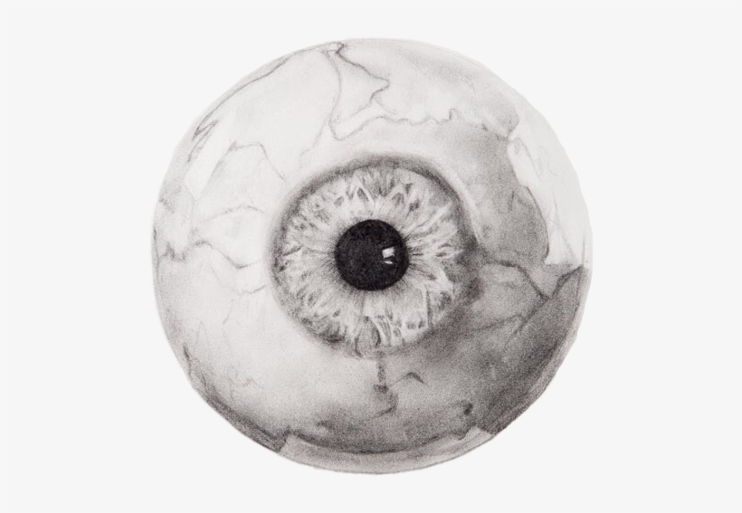 Eye Eyeball Creepy Closeup Drawing Interesting Art - Eye, transparent png #2927500
