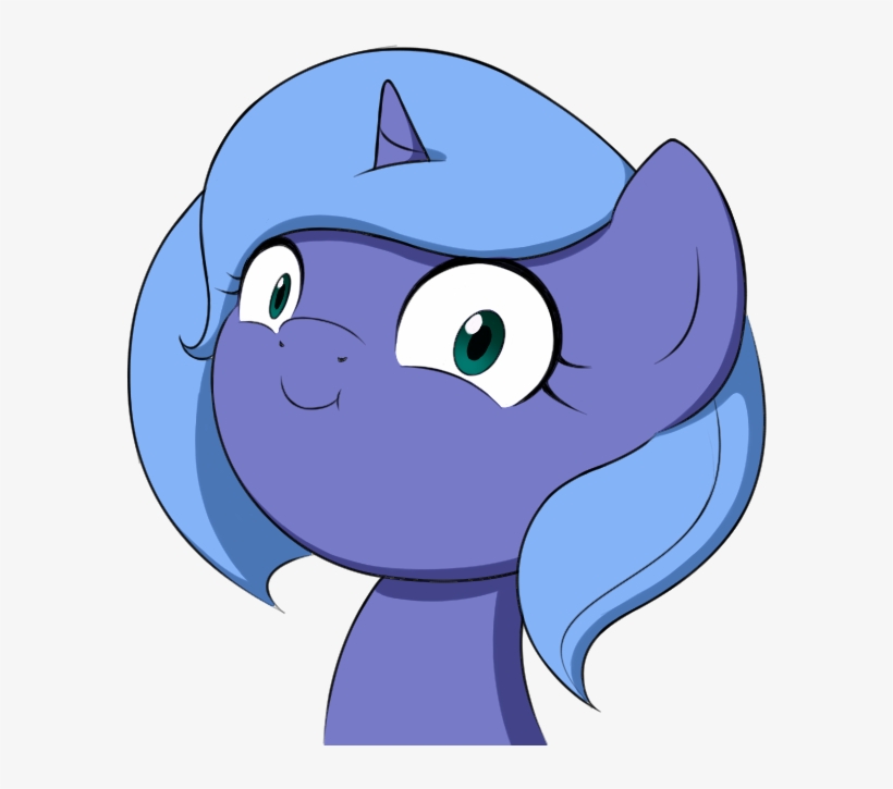 Jdan-s, Creepy, Cute, Faic, Filly, Looking At You, - Princess Luna, transparent png #2927754