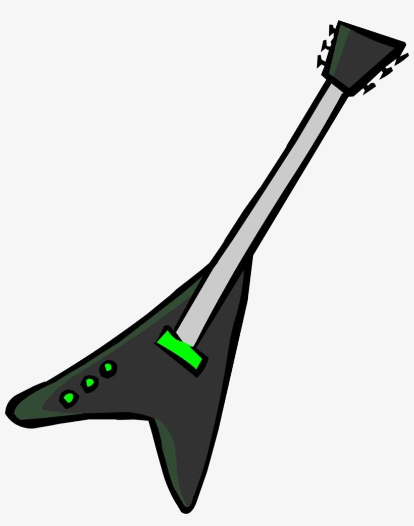 Blackelectricguitar - Club Penguin Electric Guitar, transparent png #2928253