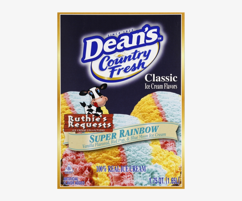 Dean's Country Fresh Classic Ruthie's Request Super - Country Fresh Ice Cream, Premium, Chocolate Chip Cookie, transparent png #2928276