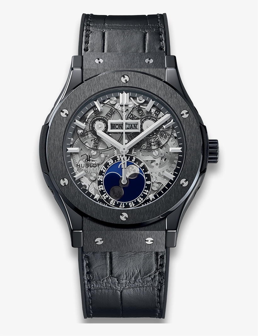 Hublot Aerofusion Moonphase Black Magic, transparent png #2928773