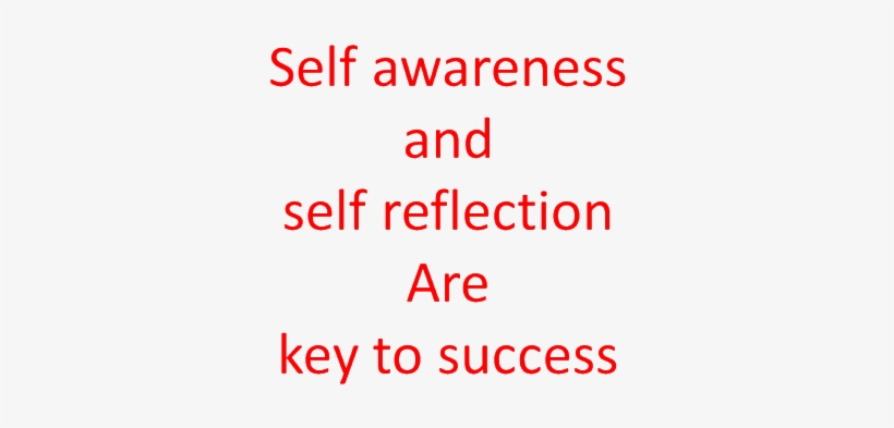 Self Awareness And Self Reflection Key To Success Keep Good Thoughts Mind Free Transparent Png Download Pngkey