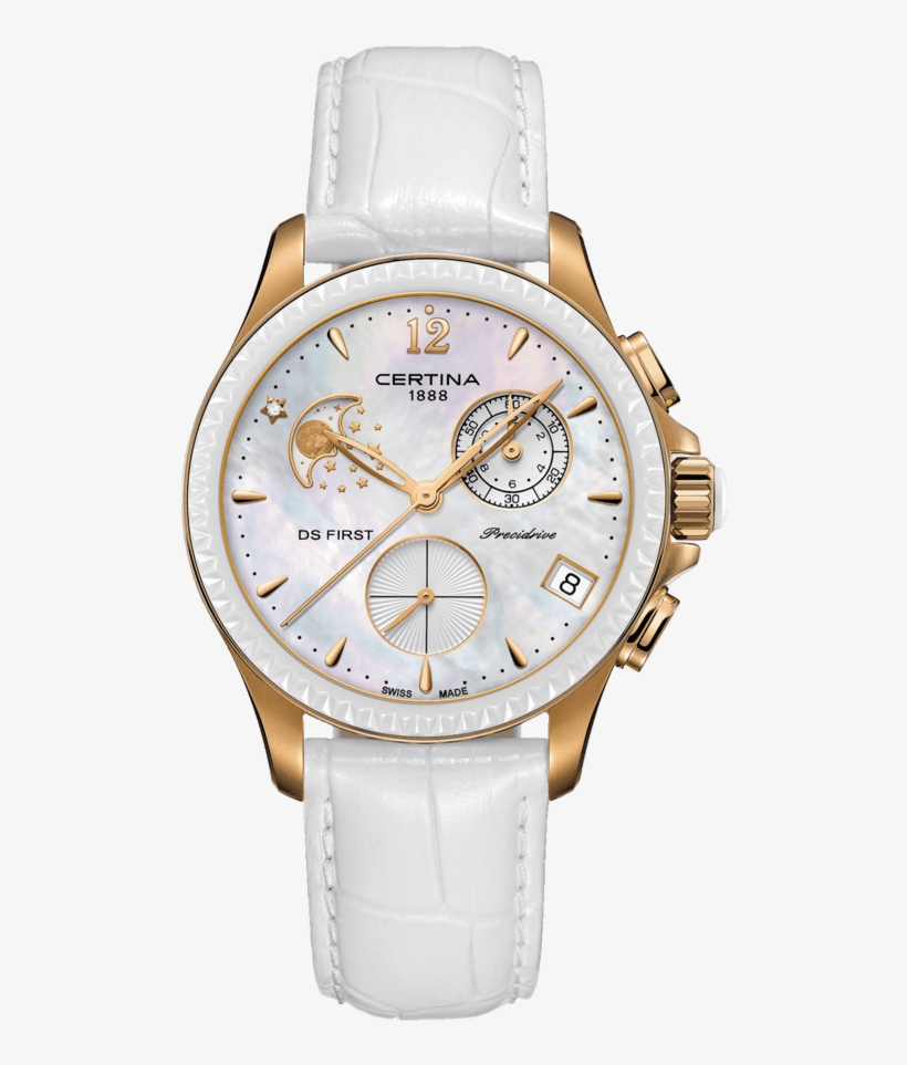 Ds First Lady Chronograph Moon Phase - Certina Ds First Moon, transparent png #2929001