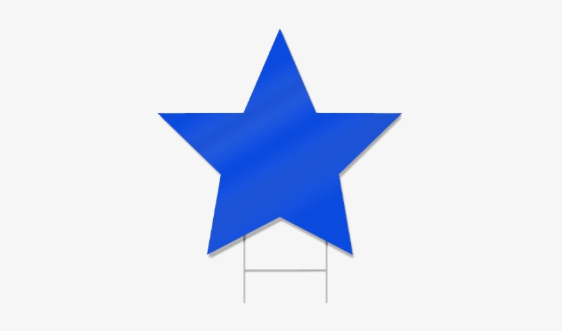 Star Shaped Yard Sign - Star Shaped Signs, transparent png #2929078
