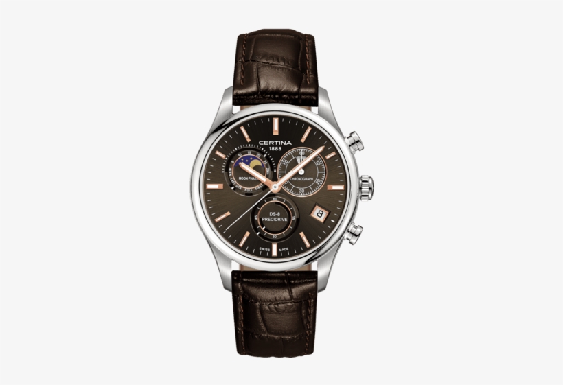 Ds-8 Chronograph Moon Phase - Certina Watch Ds-8 Chrono Moon Phase Crt-395, transparent png #2929156