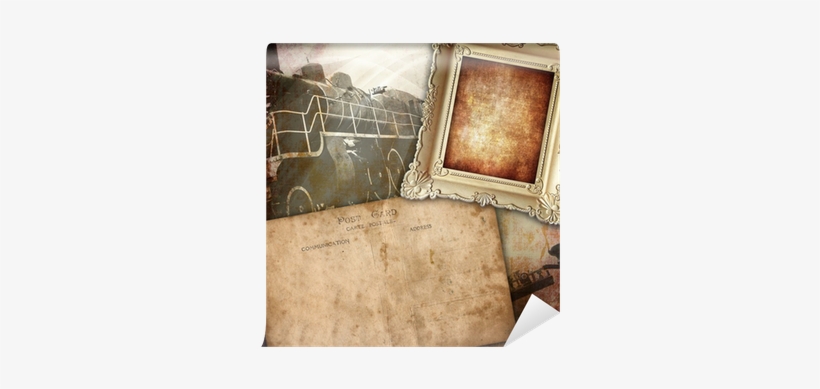 Vintage Background, Retro Frame With Old Post Card - Si Pudiera Vivir Nuevamente, transparent png #2929250