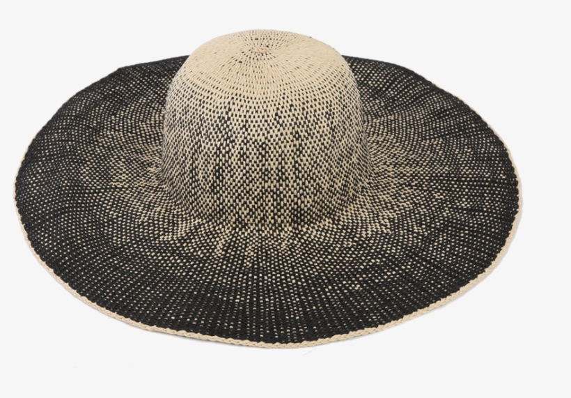 Black Braided Resort Hat - Straw Hat, transparent png #2929382