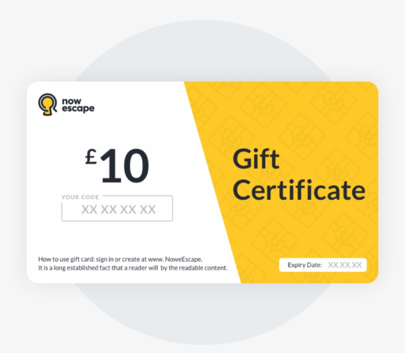 Nowescape Escape Room Gift Card - Gift Card, transparent png #2929844
