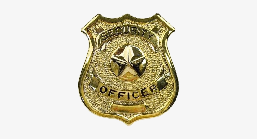 Download - Silver Security Officer Shield Badge, transparent png #2930226