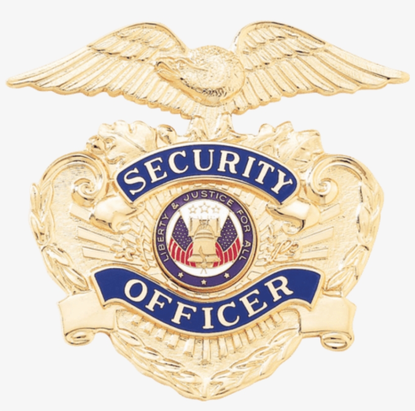 Blackinton A7121 Security Officer Cap Badge - Security Officer Badge, transparent png #2930229
