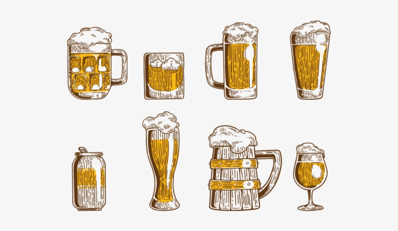 Cerveja Icons Vektor - Beer Stein Oktoberfest, transparent png #2930738