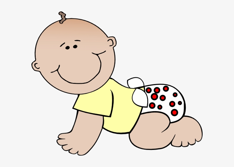 Baby Crawling Clipart - Baby Clipart No Background, transparent png #2931009