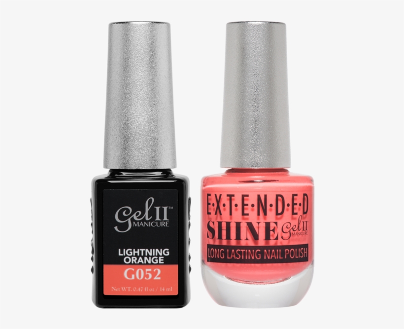 Lightning Orange G052 Gel Nail Polish - Gel Ii Soak-off Gel Polish Sky Blue 0.47 Ounce, transparent png #2931128