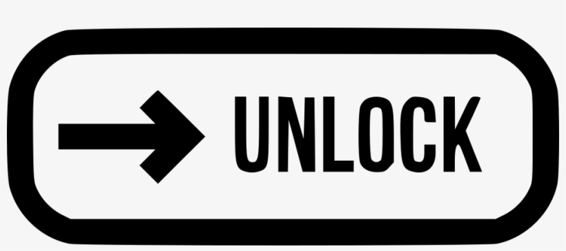 Unlock Slide - - Parallel, transparent png #2931222
