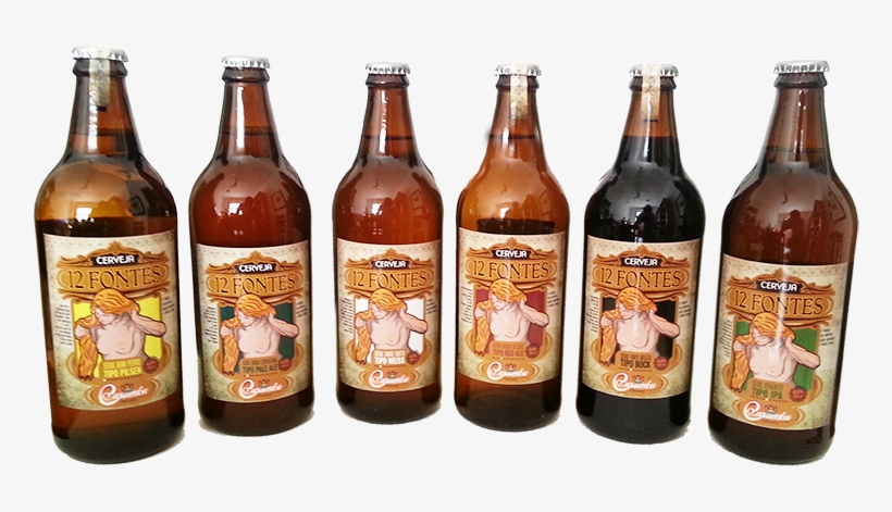 Garrafas - Cerveja 12 Fontes Caxambu, transparent png #2931325