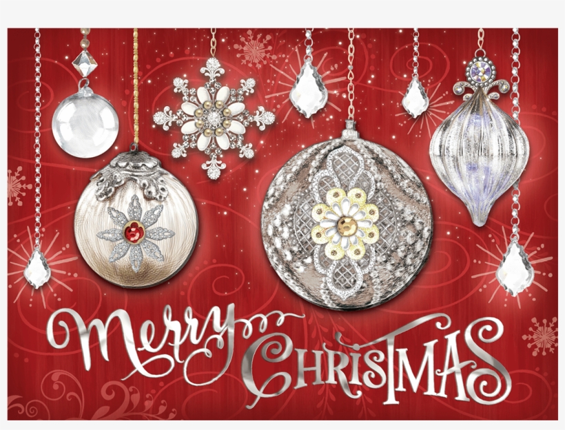 Crystal Ornaments Boxed Holiday Cards - Crystal Ornaments Christmas Cards, transparent png #2931867