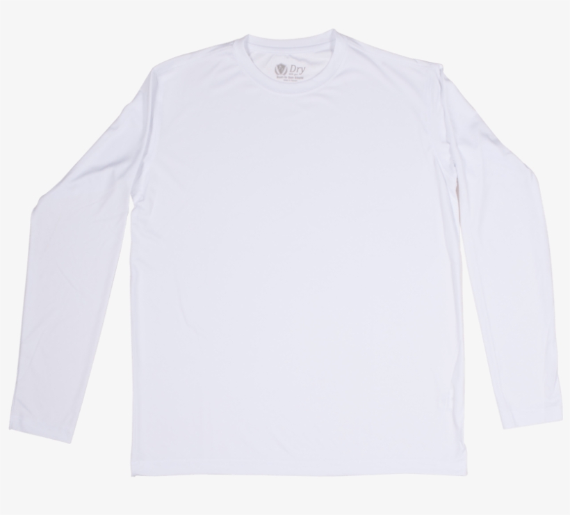 Dry Fit Long Sleeve Shirt Front - White Long Sleeve Shirt Front Png, transparent png #2932094