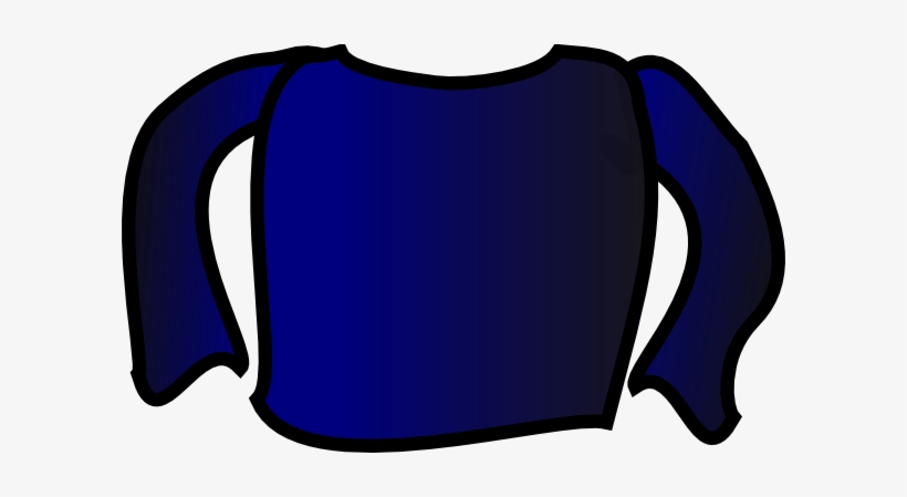Blue Long Sleeve Shirt Clip Art At Clker - Cartoon Long Sleeve Shirt, transparent png #2932265