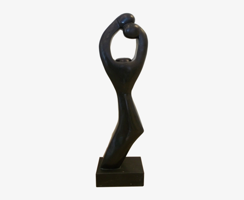Black Marble Modern Art Sculpture - Statue, transparent png #2932449