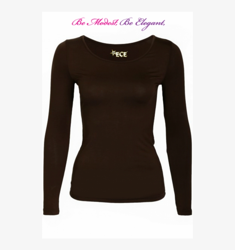 Dark Brown ◊ Long Sleeve Shirt - Shirt, transparent png #2932833