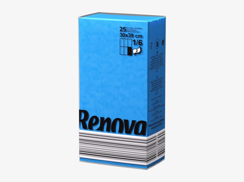0000650 Blue Paper Napkins - Serviette De Table Renova Papier Rouge Lot De 25, transparent png #2933158