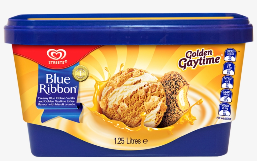 Blue Ribbon Reduced Fat Ice Cream Vanilla 2l Tub, transparent png #2933205