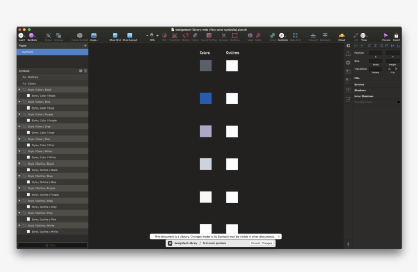 Your Symbols Page, With Swatches Now Organized - Portable Network Graphics, transparent png #2933273