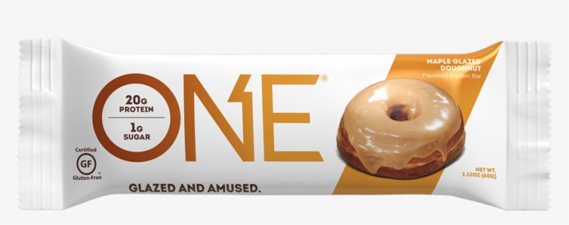 Maple Glazed Doughnut Bar - One Bar Maple Glazed Donut, transparent png #2934017