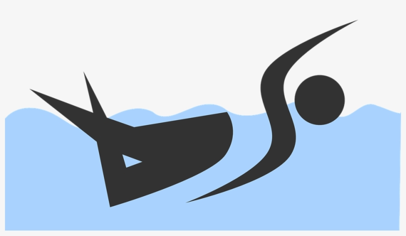 Swimming Png - ว่า ย น้ำ การ์ตูน Png, transparent png #2934154