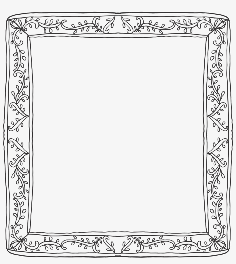 Vine Frame Border - Cadre Decoratif, transparent png #2934776