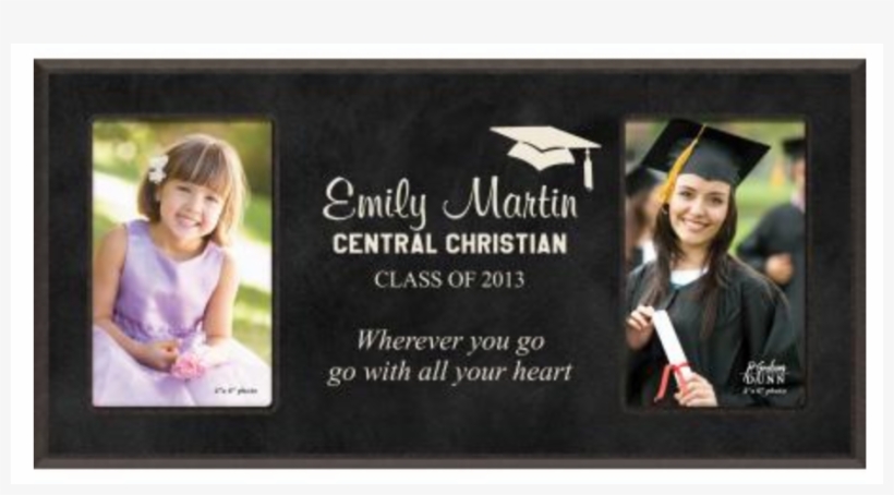 More Views - Graduation Personalized Dual Picture Frame, transparent png #2934955