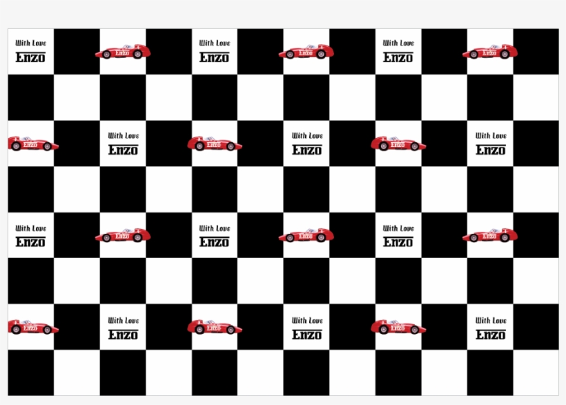 Vintage Racer Wrapping Paper - Checkered Flag, transparent png #2934957