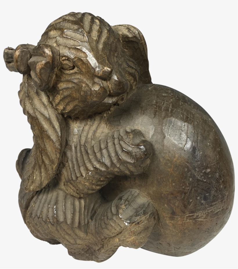 Vintage Carved Wood Paper Mache Rabbit Mold - Wood Carving, transparent png #2935014