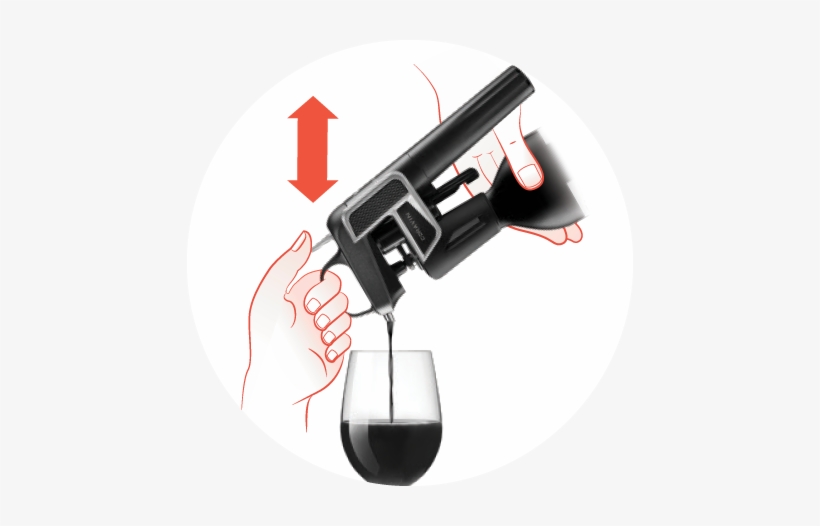 Quickly Press And Release The Trigger To Pour Wine - Wine, transparent png #2935113
