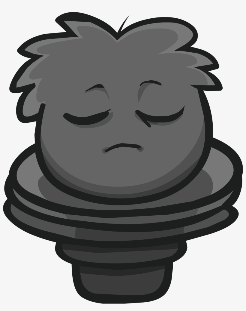 Perched Puffle Statue Sprite 006 - Club Penguin Puffle Statue, transparent png #2935404