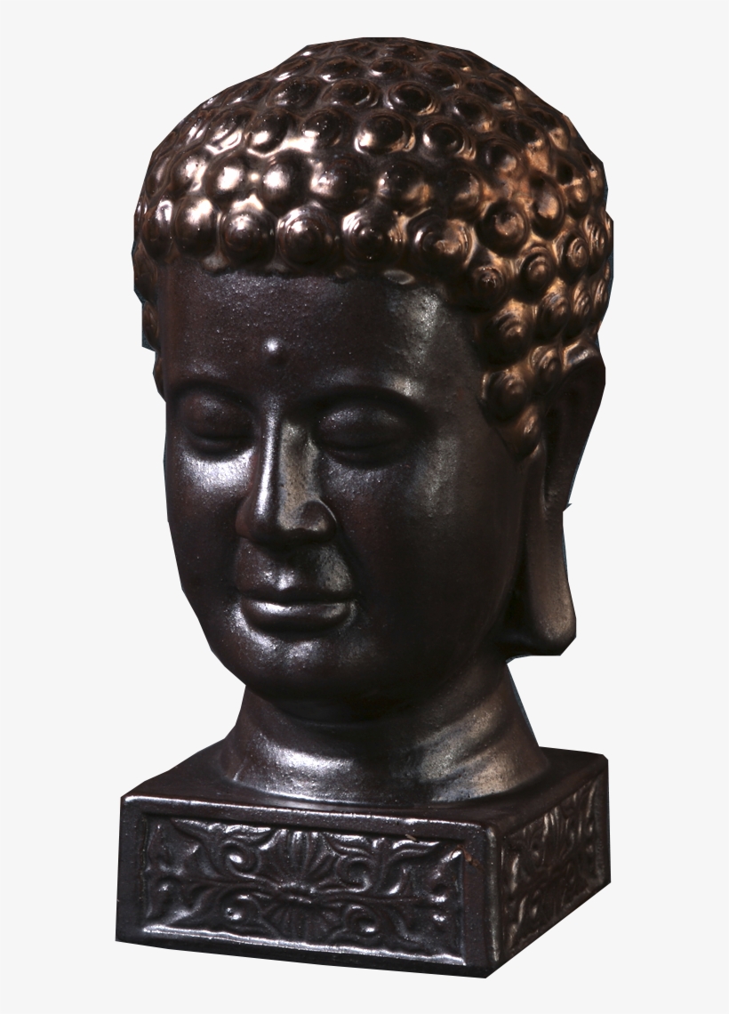 Head-statue - Bronze Sculpture, transparent png #2935495