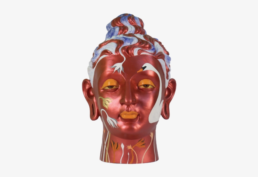 Buddha Head Statue - Statue, transparent png #2935523