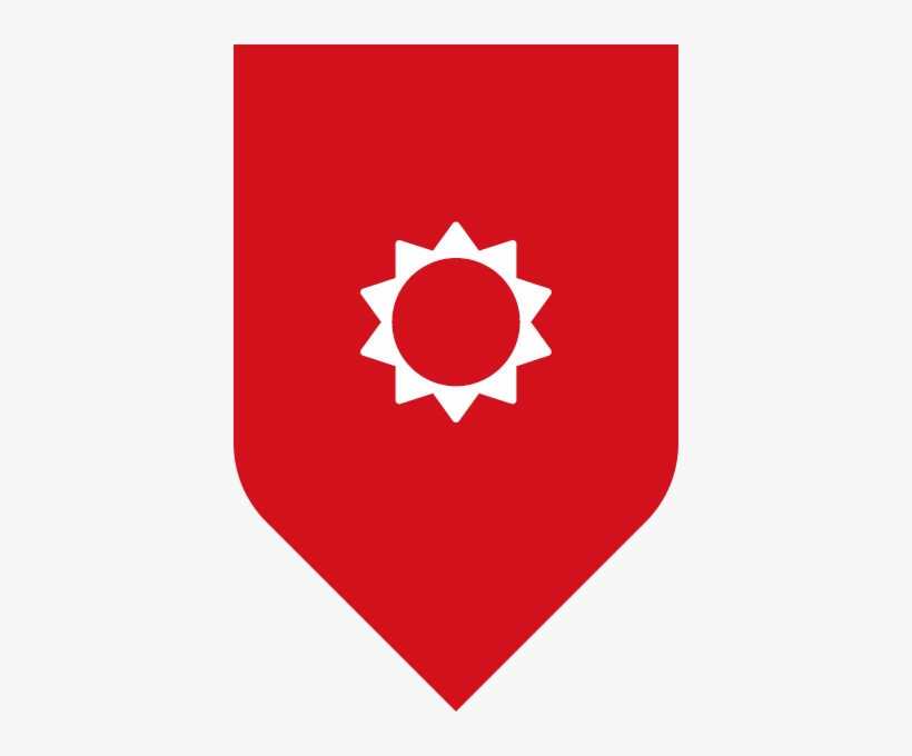 Shield Red Sun - Time Weather Widget Ui, transparent png #2935836