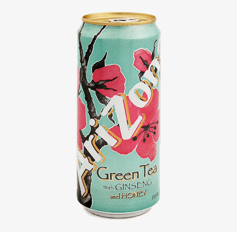 Arizona Green Tea On Tumblr - Arizona Tea Green Tea 11.5 Oz Slim Can Pack Of 30, transparent png #2936265