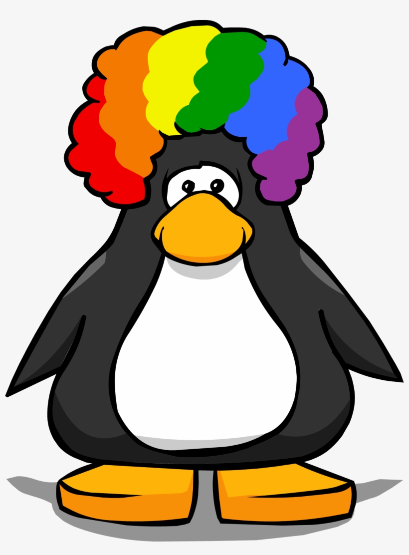 Clown Hair Pc - Club Penguin, transparent png #2936445