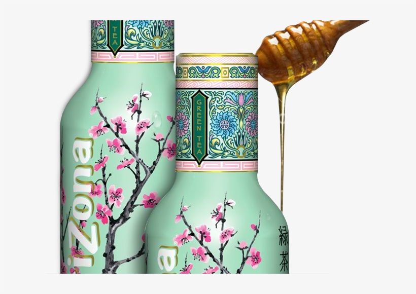 An Arizona "classic" For Over Ten Years, We're Proud - Arizona Green Tea, With Ginseng And Honey - 16 Fl Oz, transparent png #2936609