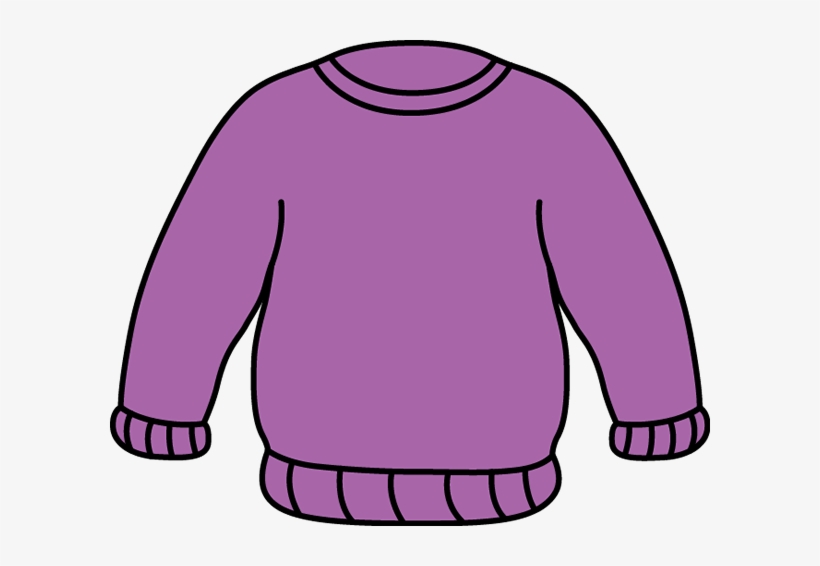 Purple Sweater Education Clipart, Cartoon Picture, - Sweater Clipart, transparent png #2937286